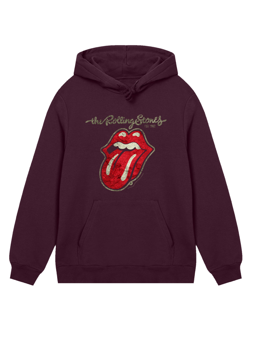 The Rolling Stones Plastered Tongue Washed with True Blanks | Mens Regular Hoodie