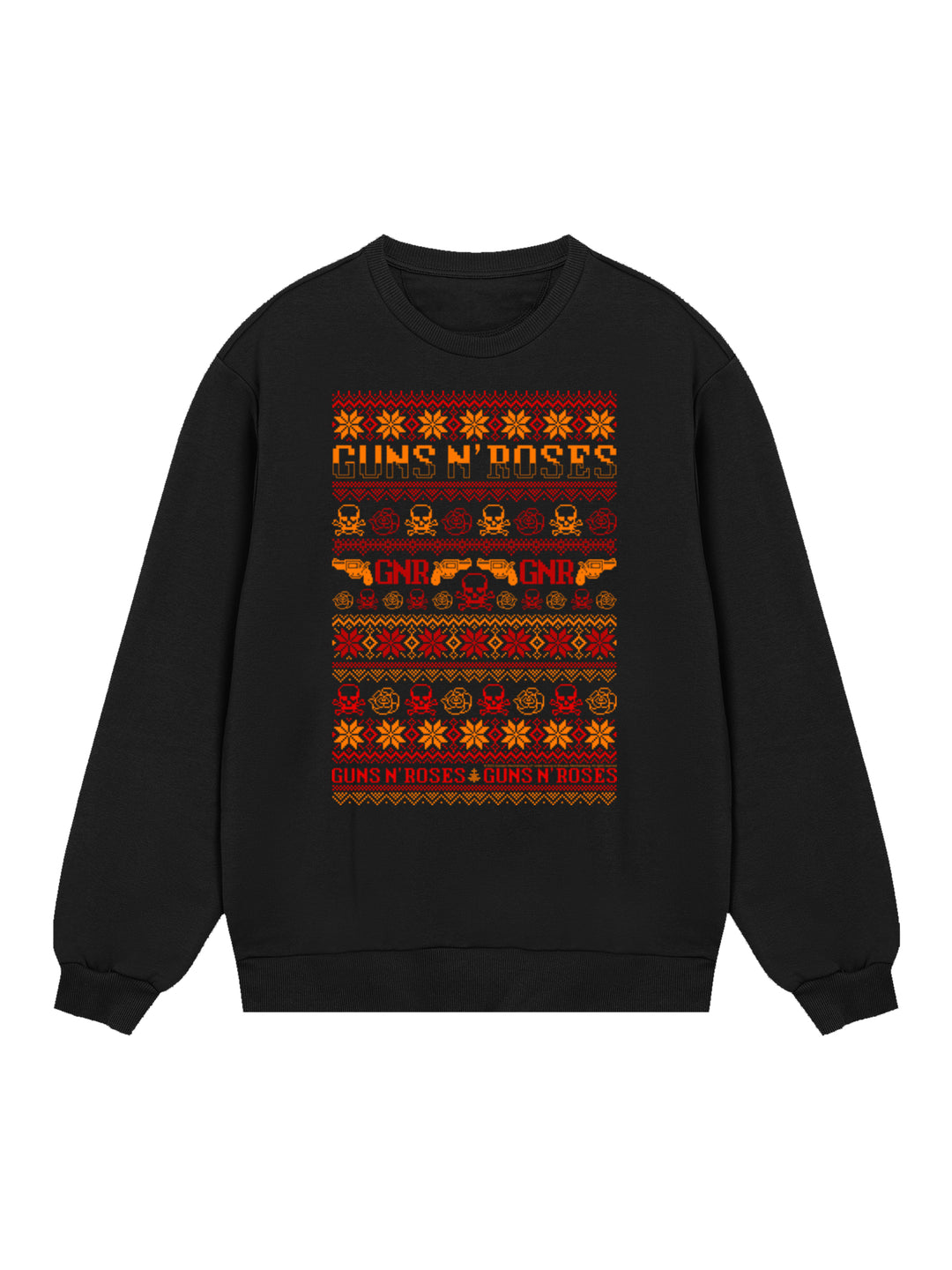 Guns And Roses Christmas with True Blanks | Mens Regular Sweater