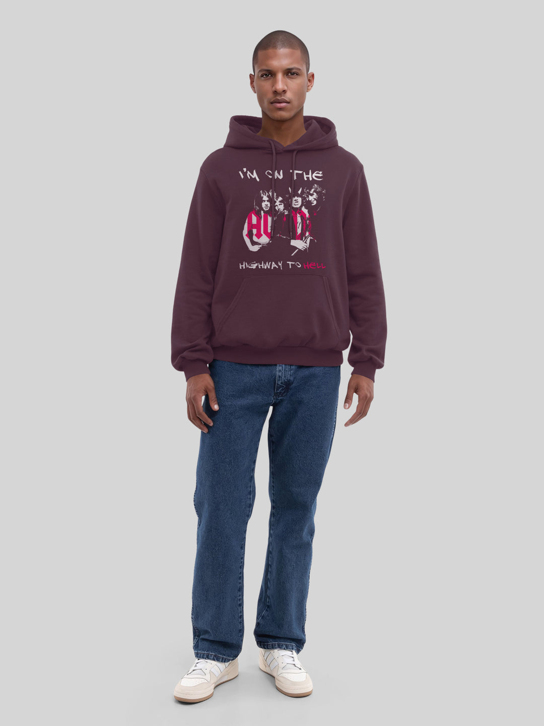 AC/DC I'm On The Highway To Hell Men's Organic Hoodie