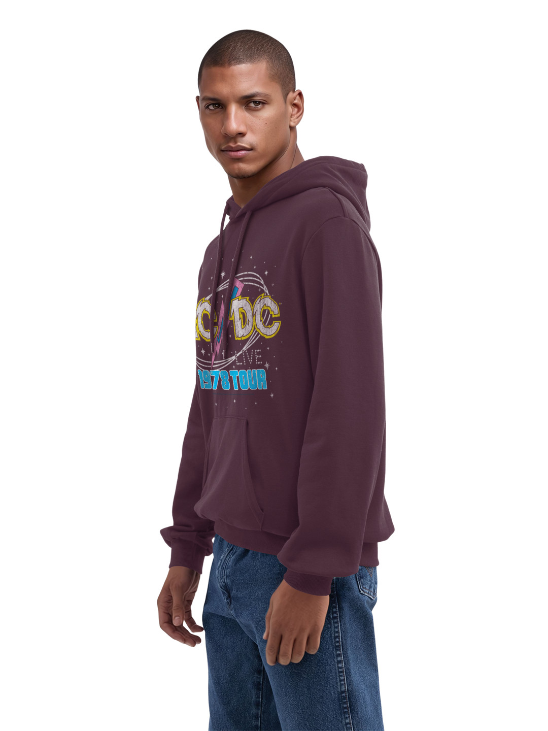 ACDC 1981 Live Tour with True Blanks | Mens Regular Hoodie
