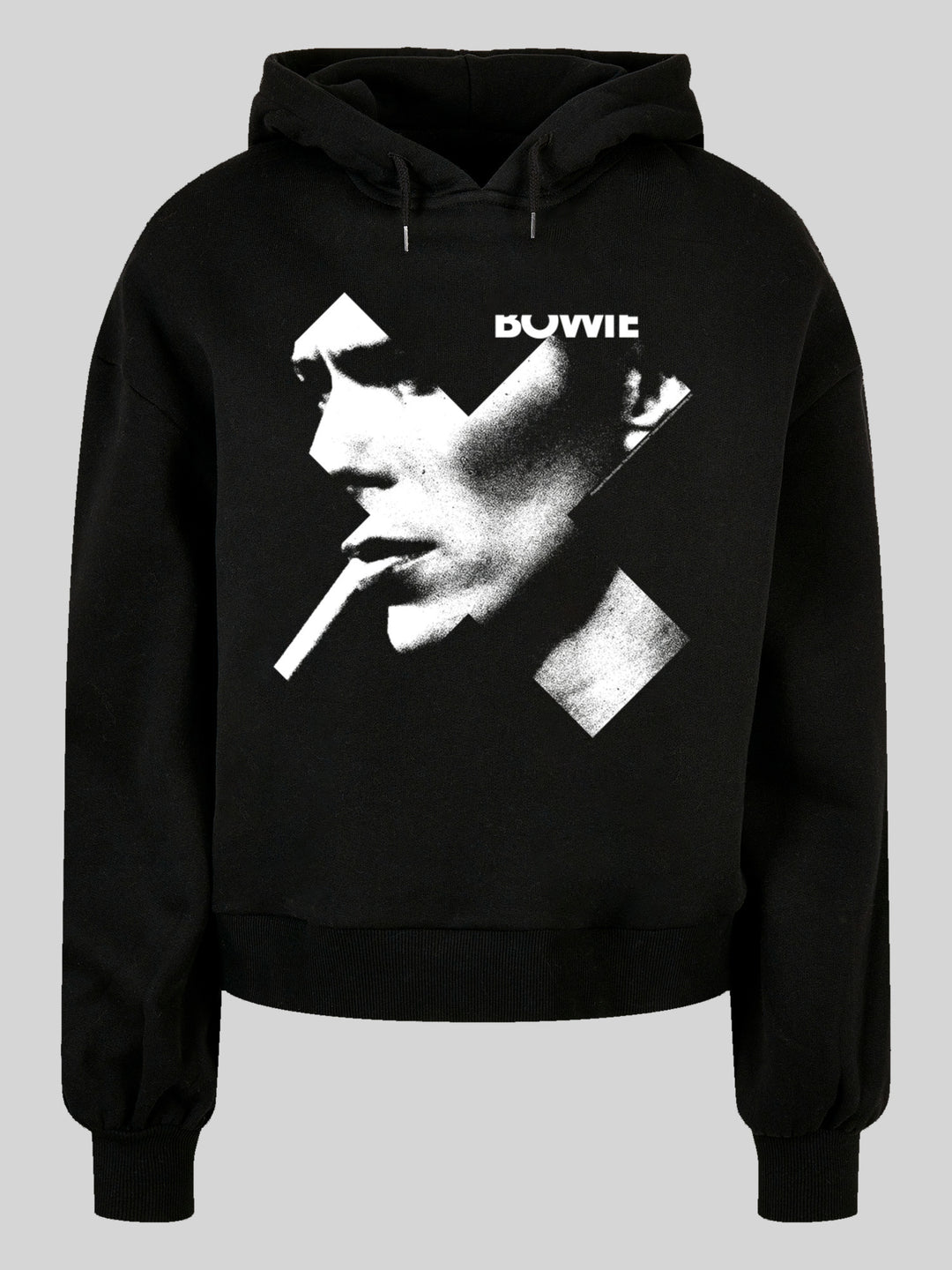 David Bowie Cross Smoke with Ladies Organic Oversized Hoody