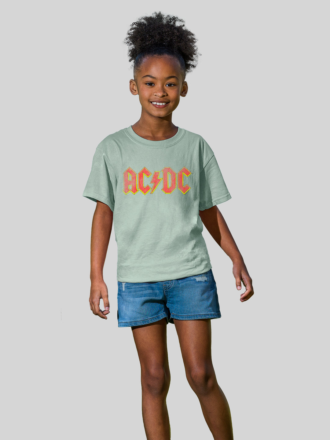 AC/DC Distressed Red Logo with Youth Buddy Tee