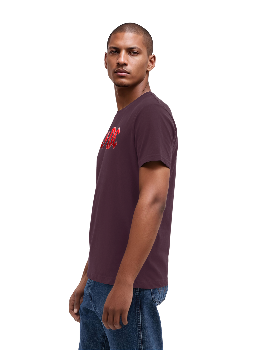 ACDC Red Ice Logo with True Blanks | Mens Regular Tee