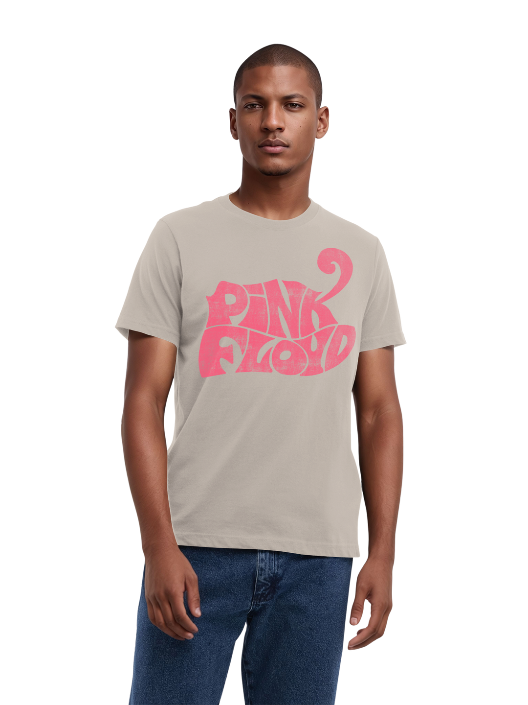 Pink Floyd Retro Logo Navy Men's Organic T-Shirt