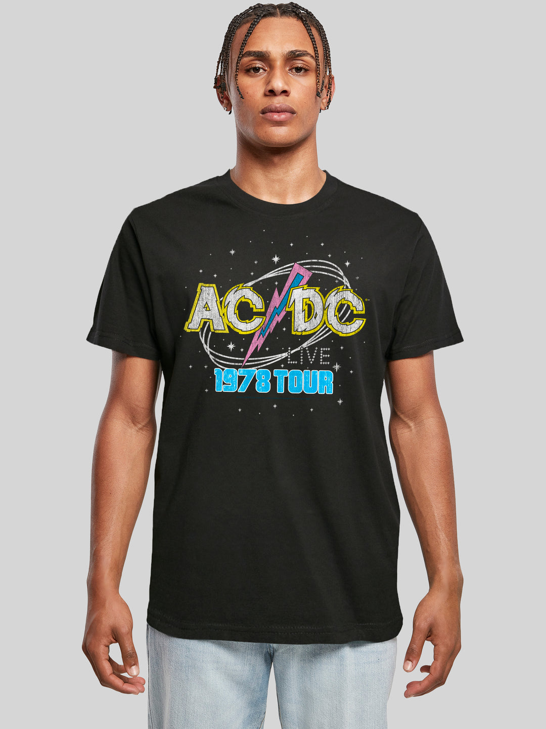 ACDC 1981 Live Tour with T-Shirt Round Neck