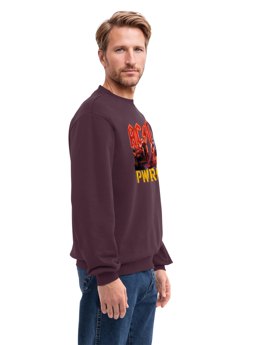 ACDC PWRUP Stage Lights with True Blanks | Mens Regular Sweater