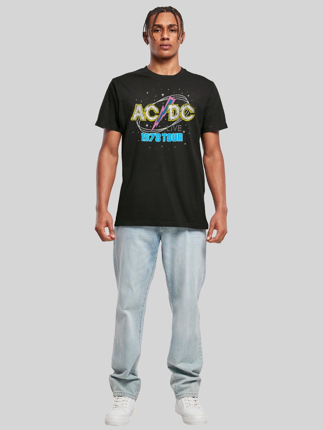ACDC 1981 Live Tour with T-Shirt Round Neck