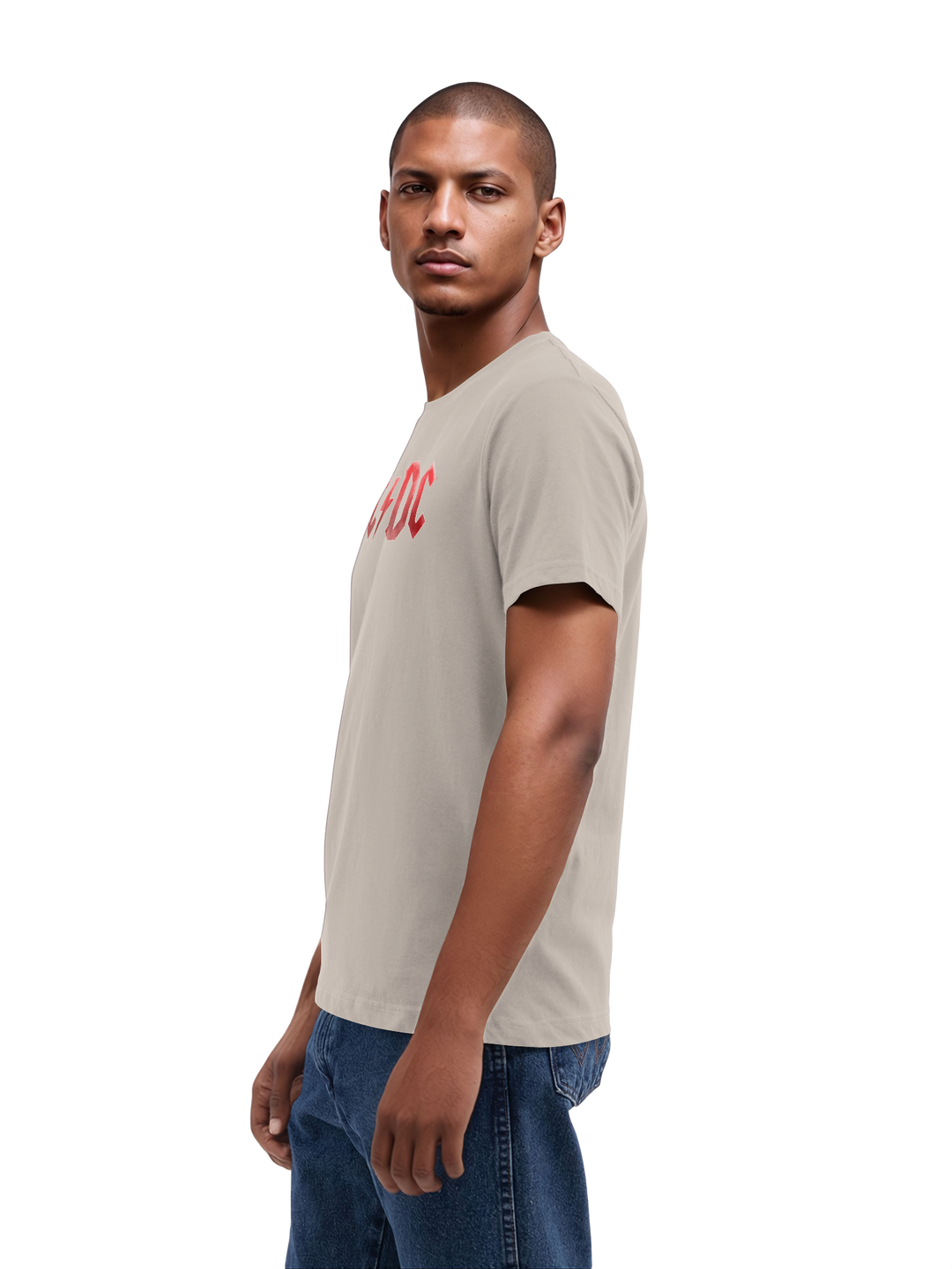 ACDC Red Ice Logo with True Blanks | Mens Regular Tee