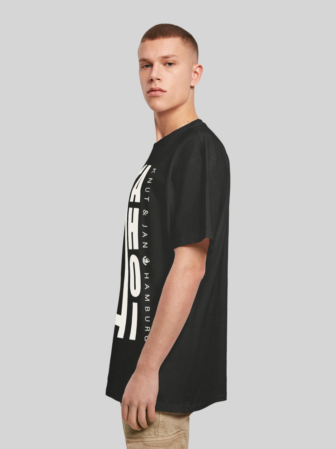 KNUT | Oversize T-Shirt Herren Ahoi Anker Crop