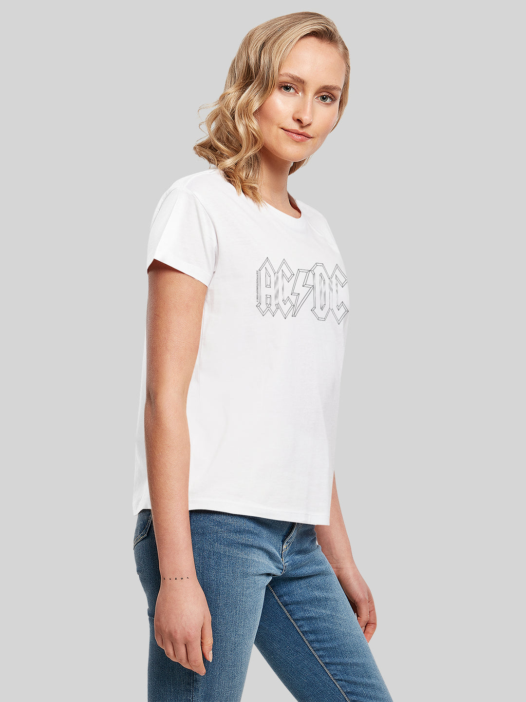 AC/DC Black Outline Logo Box T-Shirt