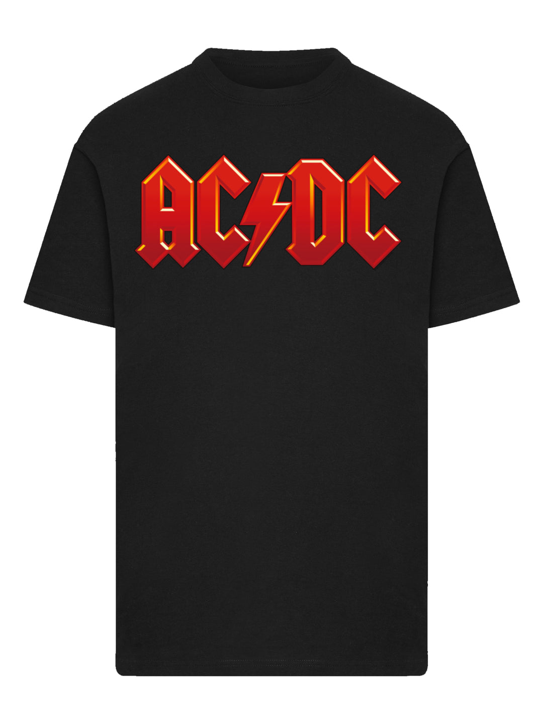 ACDC Dark Red Logo with T-Shirt Round Neck