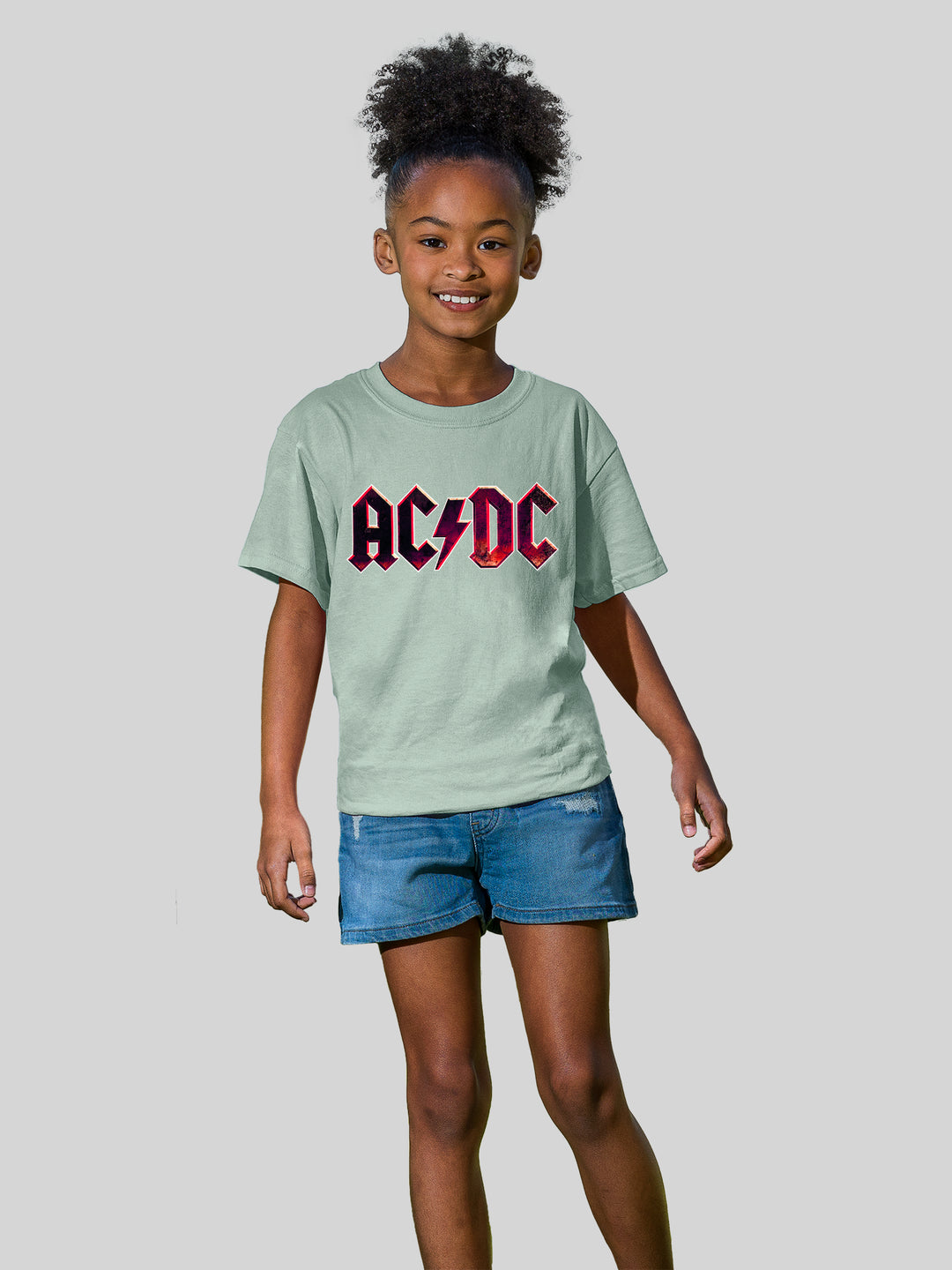 AC/DC Raw Distressed Logo with Youth Buddy Tee