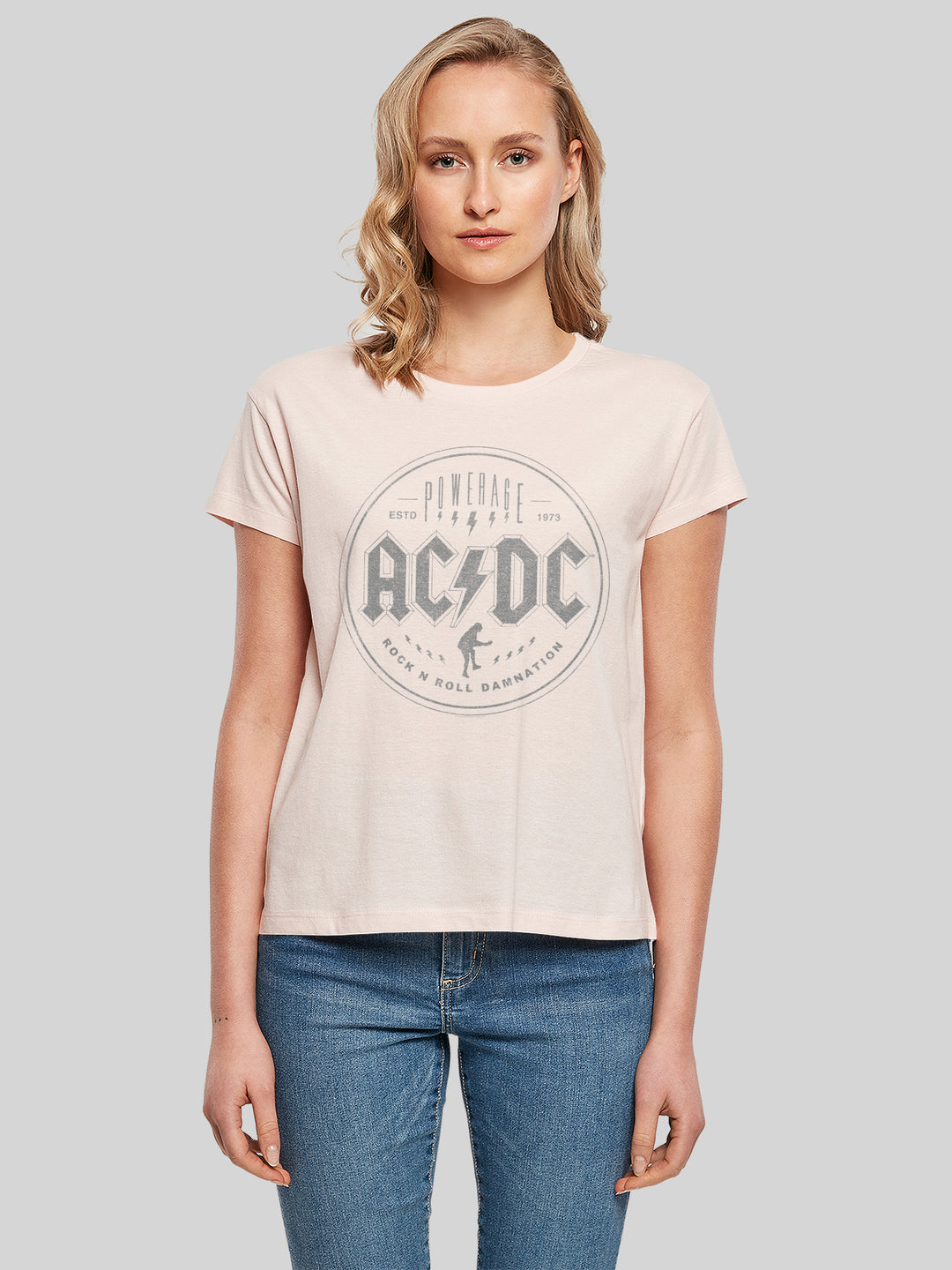 ACDC Rock N Roll Damnation with Ladies Box Tee