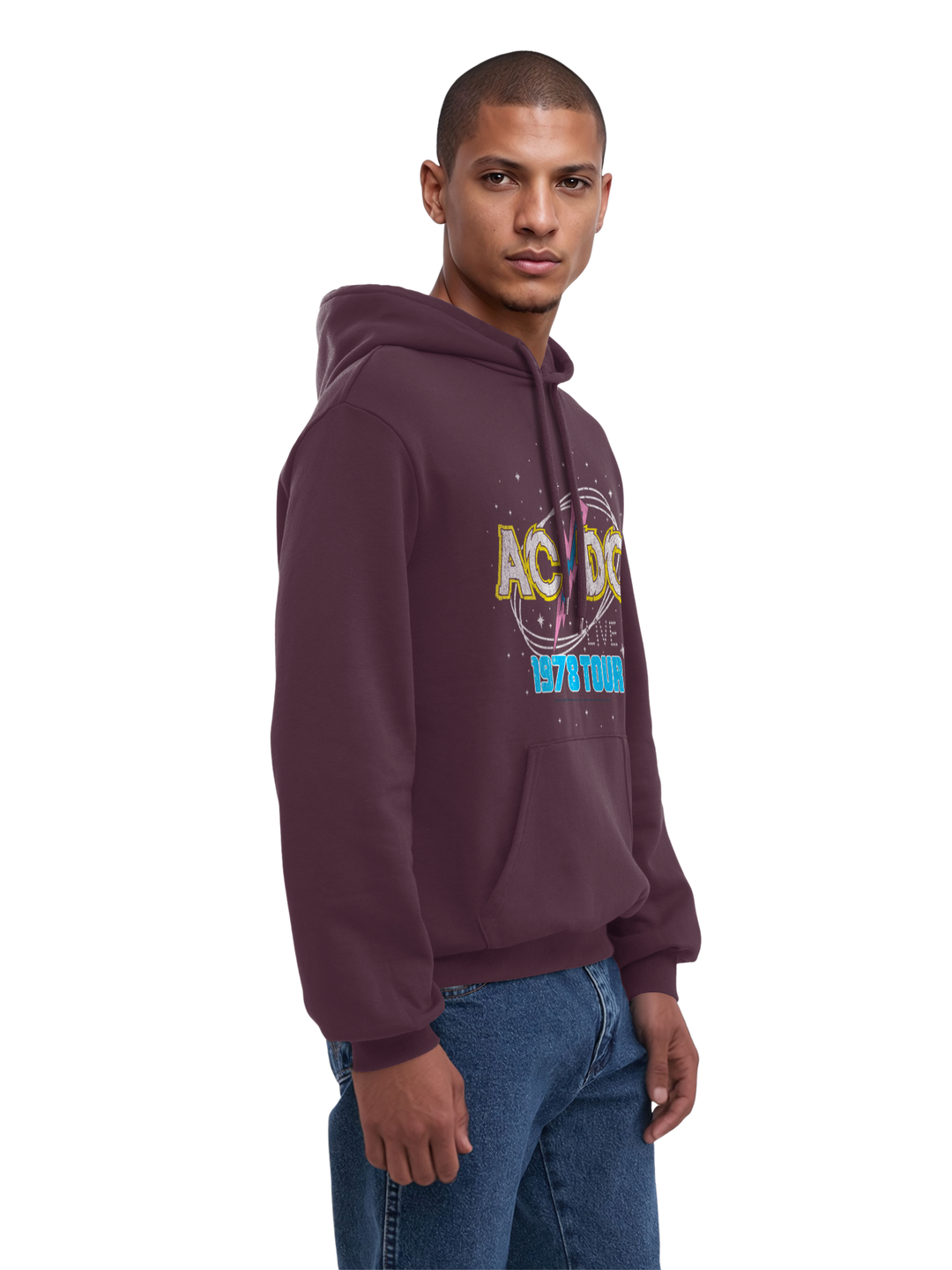 ACDC 1981 Live Tour with True Blanks | Mens Regular Hoodie