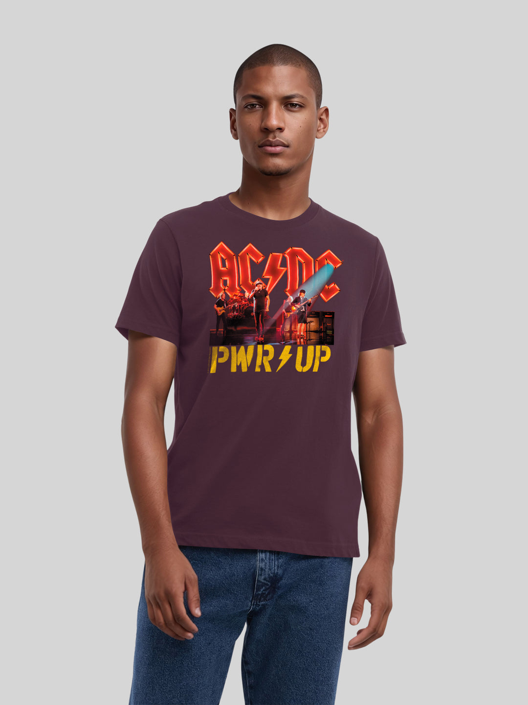 ACDC PWRUP Stage Lights with True Blanks | Mens Regular Tee