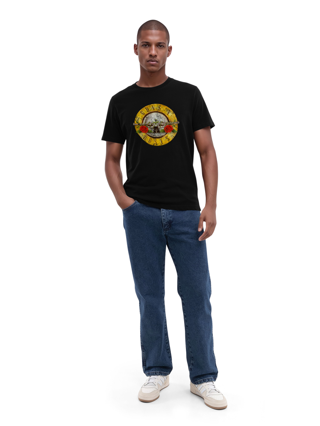 Guns n' Roses Vintage Bullet Logo Mens Regular Tee