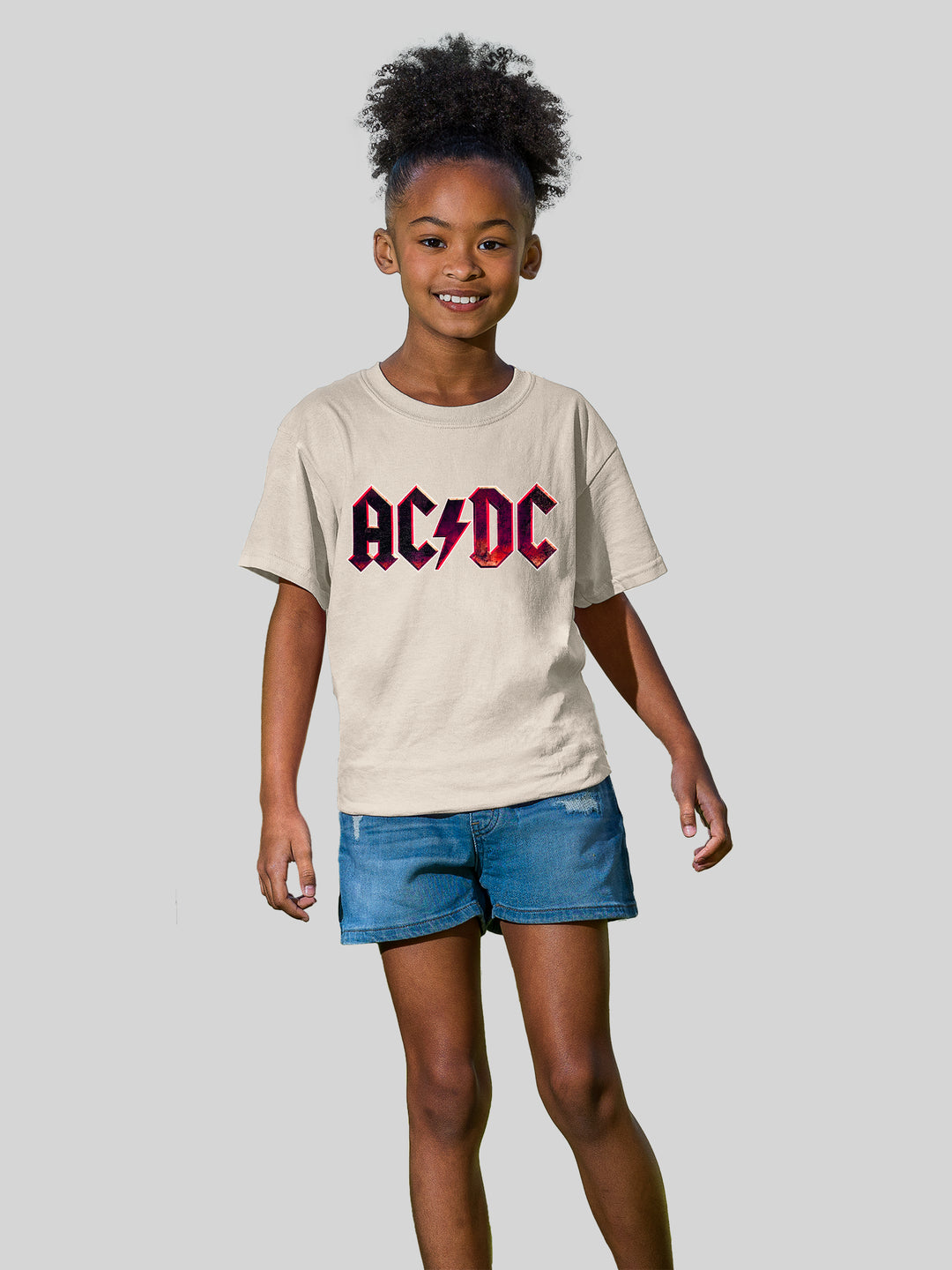 AC/DC Raw Distressed Logo with Youth Buddy Tee