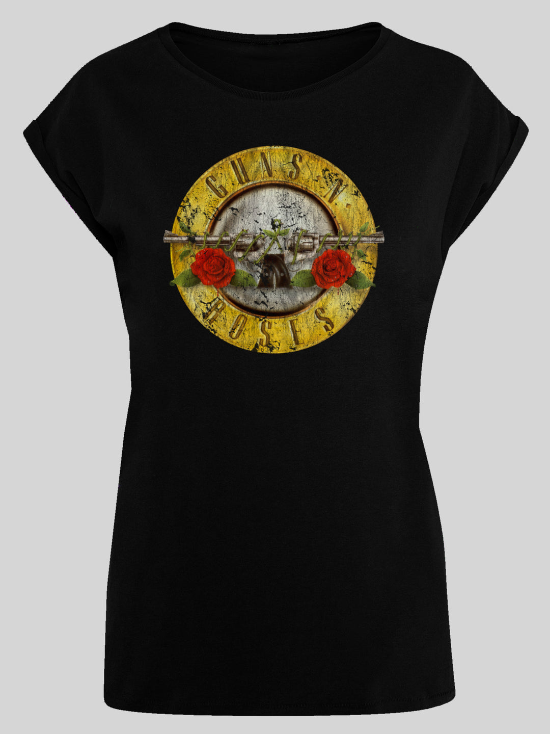 Guns 'n' Roses T-Shirt | Vintage Classic Logo | Premium Short Sleeve Ladies Tee