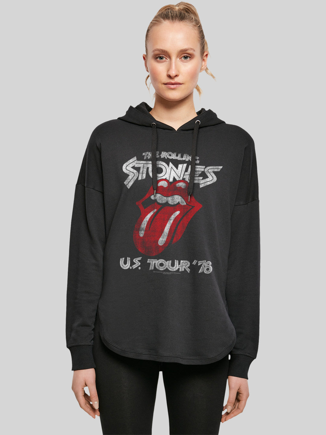 The Rolling Stones Damen Hoodie | US Tour '78  | Premium Oversize Kapuzenpullover