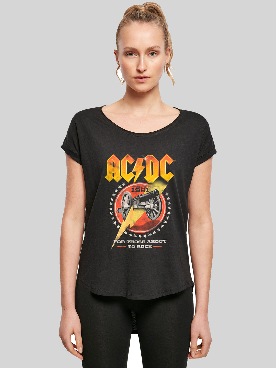 ACDC T-Shirt | For Those About To Rock 1981 | Premium Long Damen T Shirt
