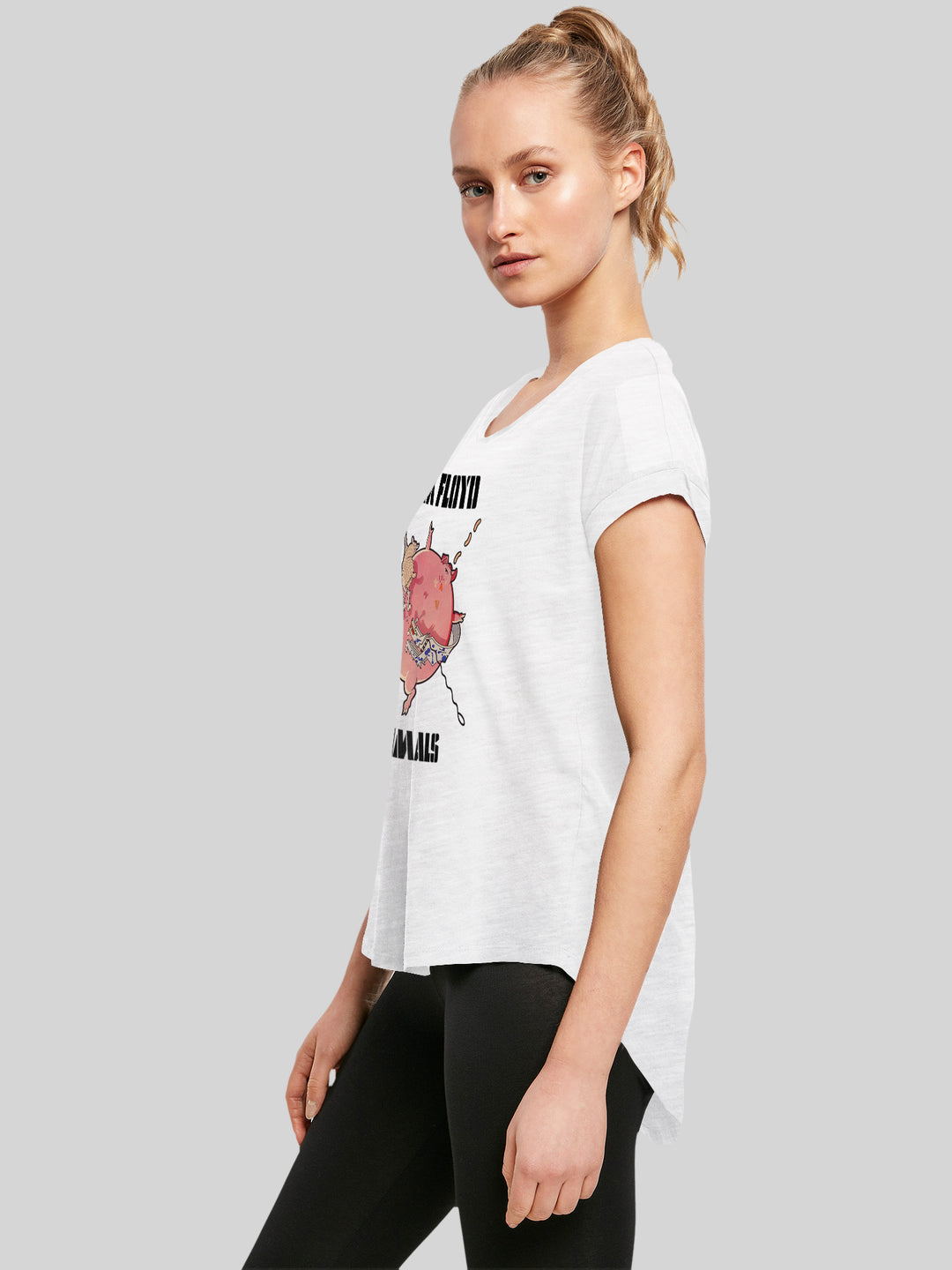 Pink Floyd T-Shirt | Fat Pig | Premium Long Damen T Shirt