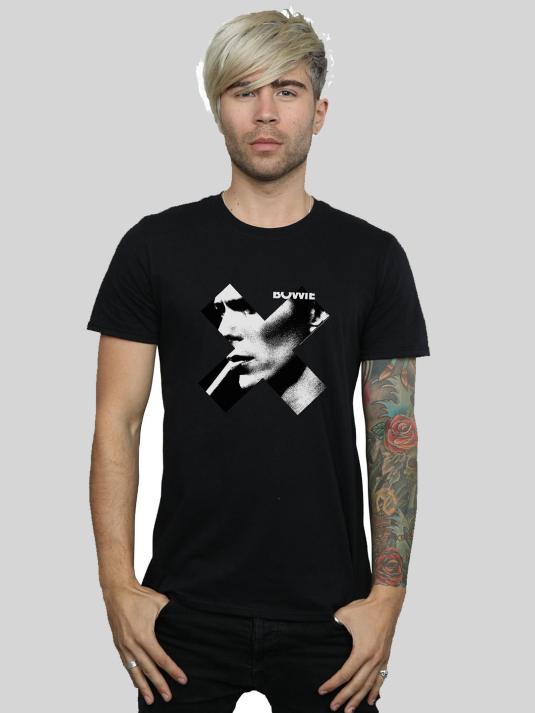 David Bowie T-Shirt | Cross Smoke | Premium Long Damen T Shirt