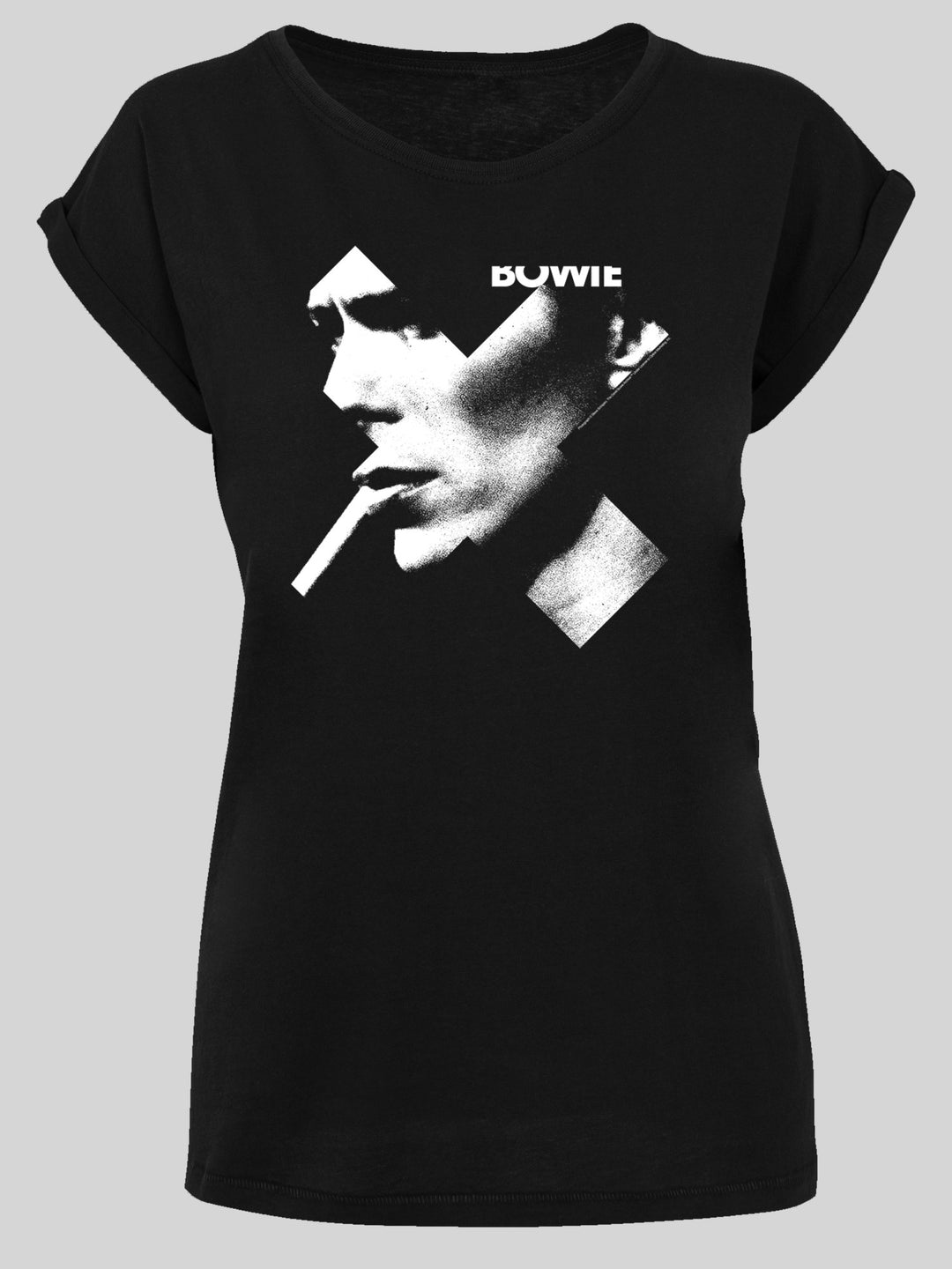 David Bowie T-Shirt | Cross Smoke | Premium Kurzarm Damen T Shirt