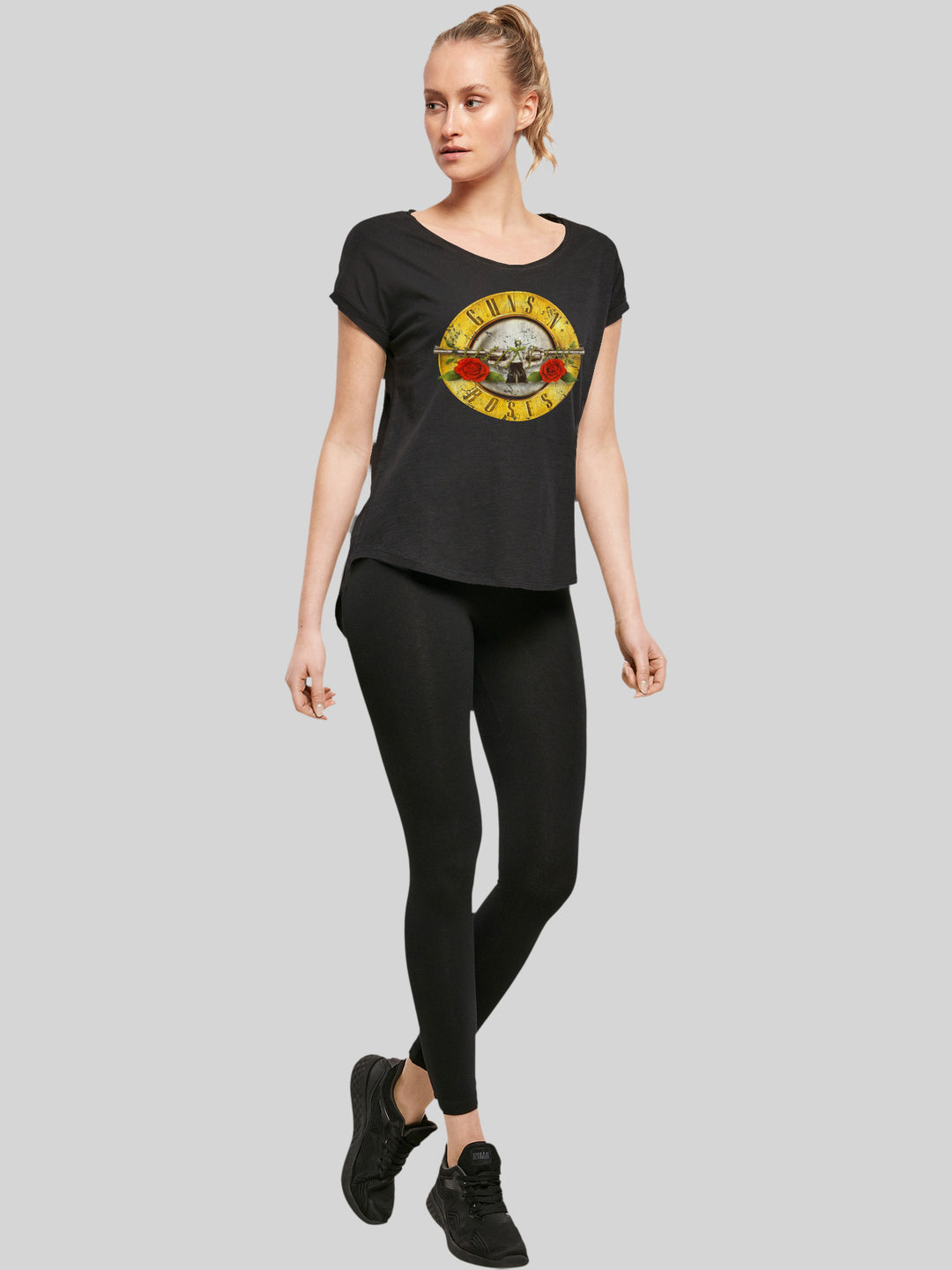 Guns 'n' Roses T-Shirt | Vintage Classic Logo | Premium Long Damen T Shirt