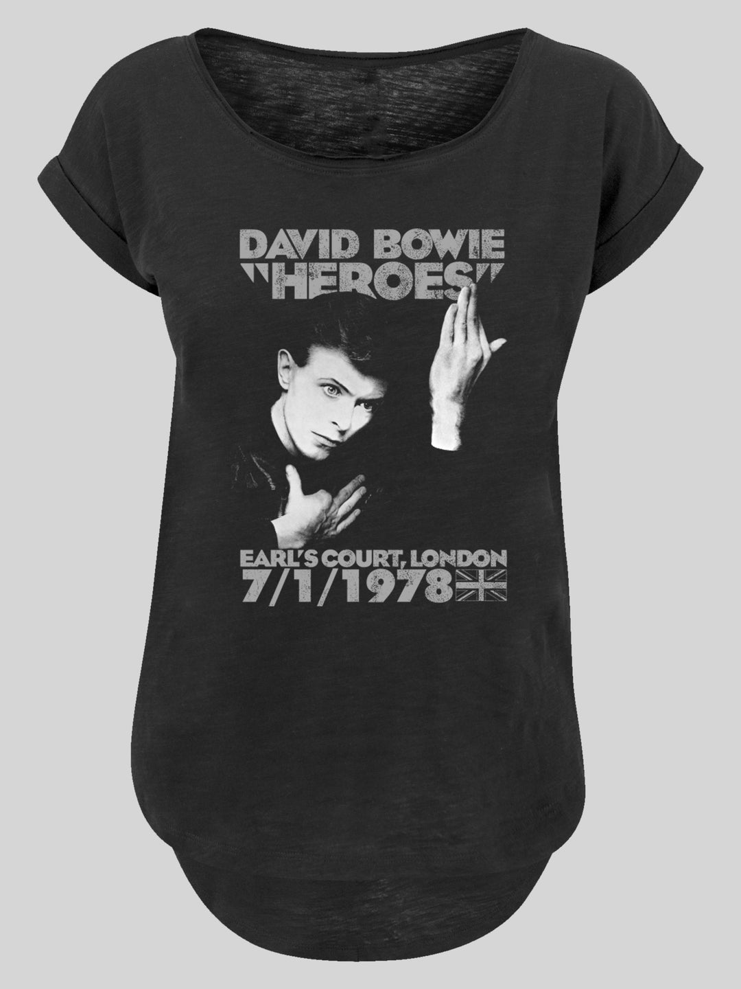 David Bowie T-Shirt | Earls Court Heroes | Premium Long Ladies Tee