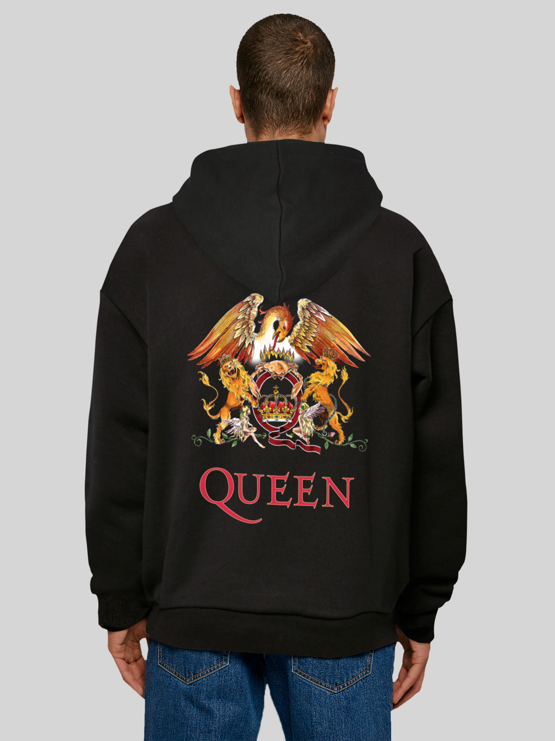 Queen Hoodie | Classic Crest Black and Queen Hoodie | Premium Oversize Hoody