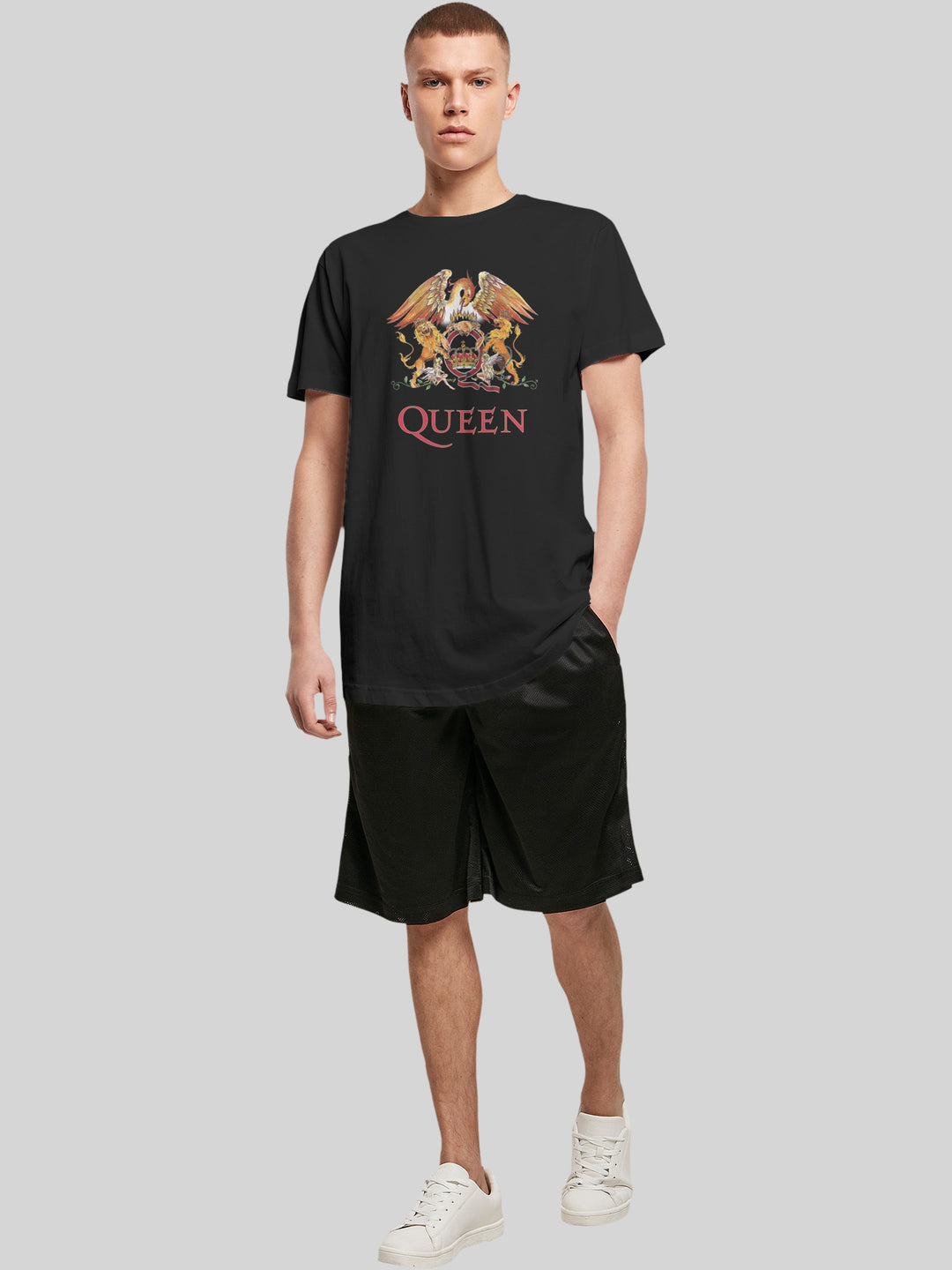 Queen T-Shirt | Classic Crest | Extra Long Herren T Shirt