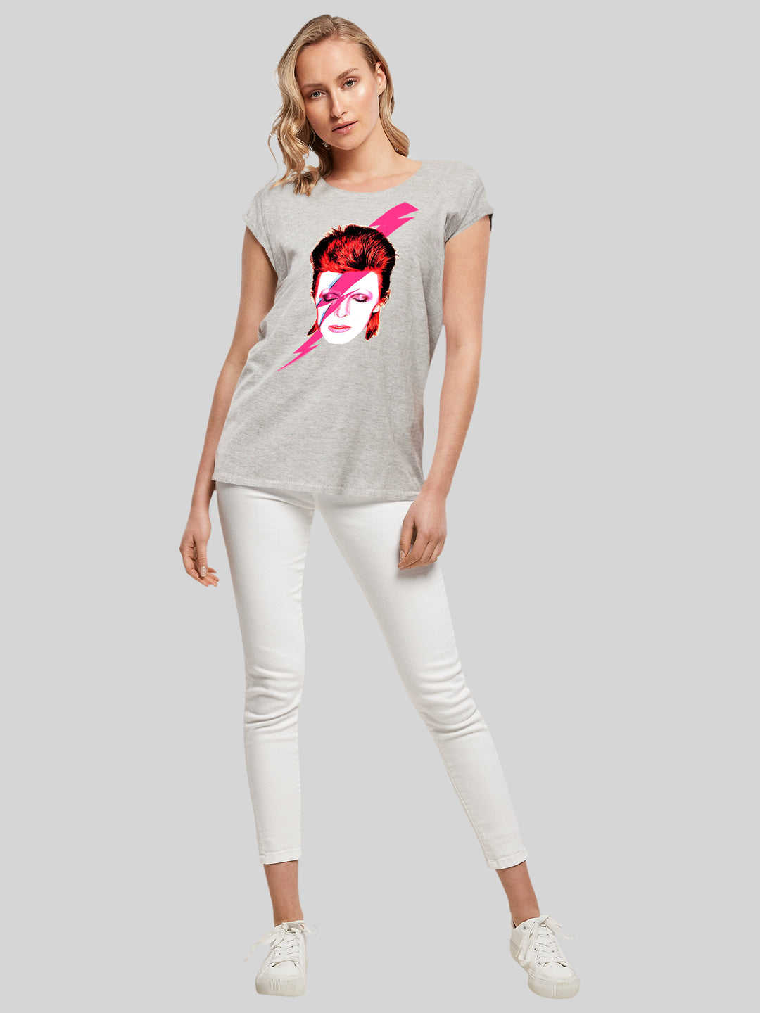 David Bowie T-Shirt | Aladdin Sane Lightning Bolt | Premium Short Sleeve Ladies Tee