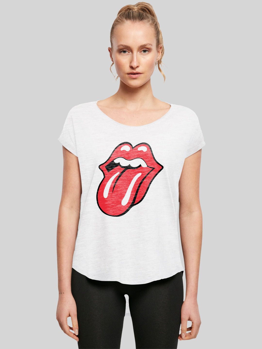 | F4NT4STIC T-Shirt Premium T Long Classic | Tongue – Shi Stones Damen Rolling The