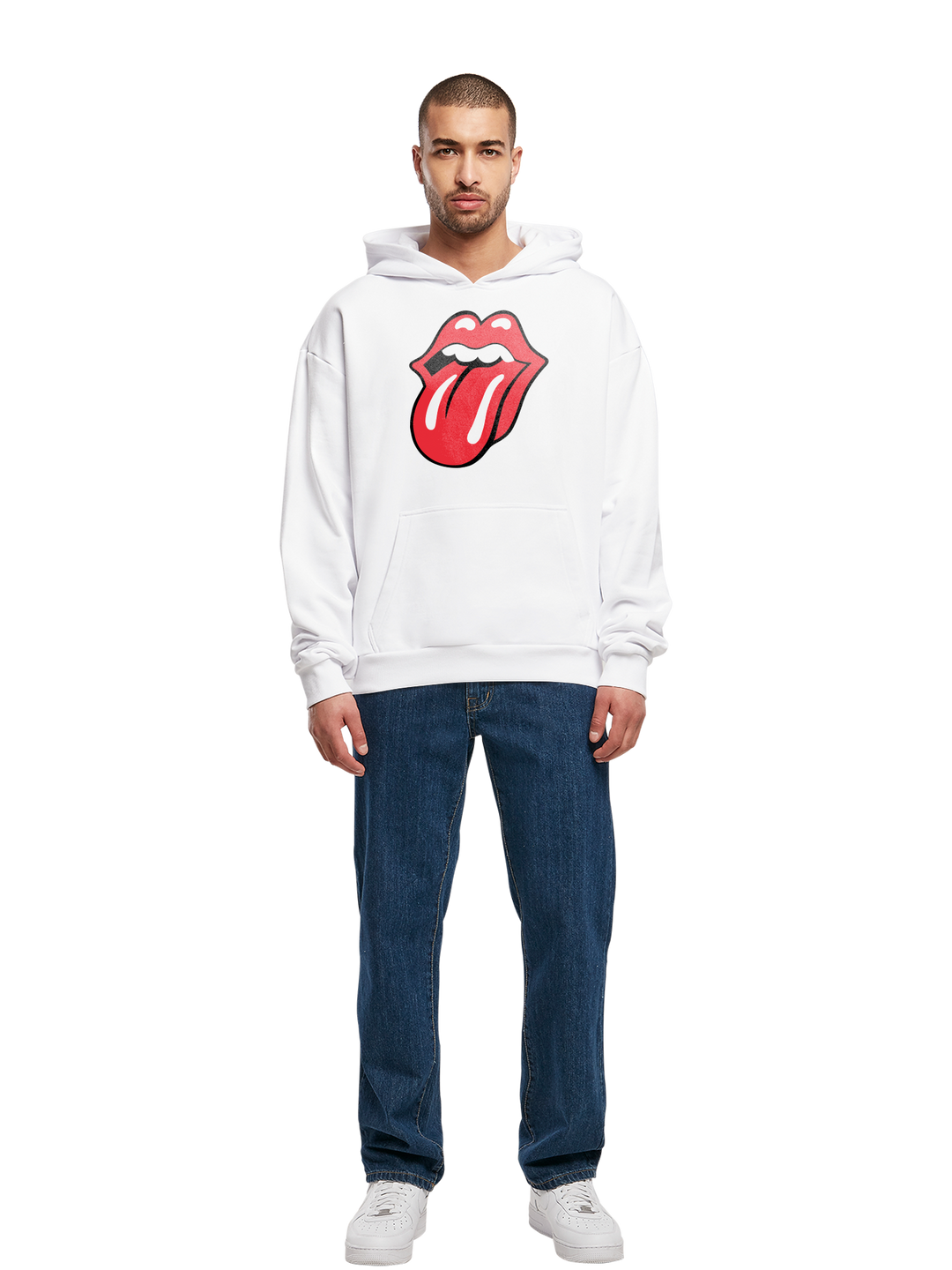 The Rolling Stones Classic Tongue Stones Oversize Hoodie