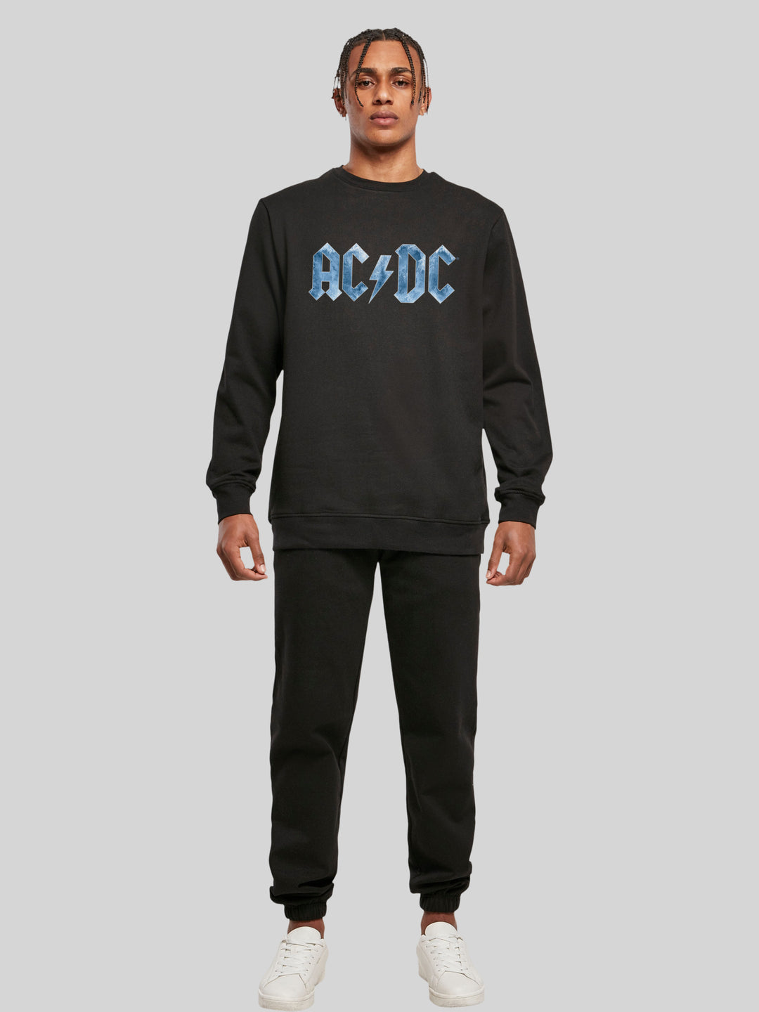 ACDC Sweatshirt | Blue Ice Logo Men | Longsleeve Sweater