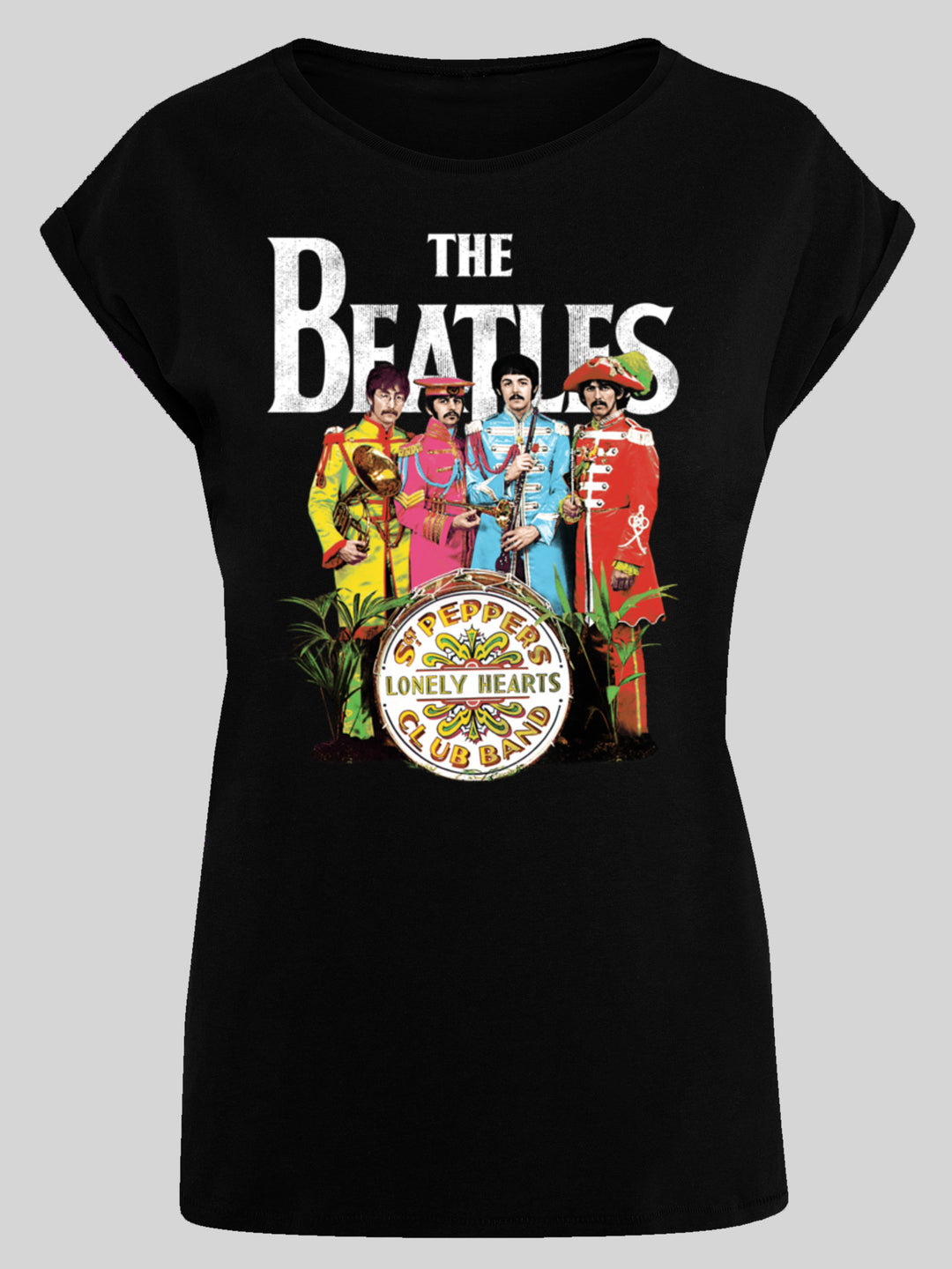 The Beatles | Tee | Sleeve Ladies Short Sgt Pepper – T-Shirt F4NT4STIC Premium
