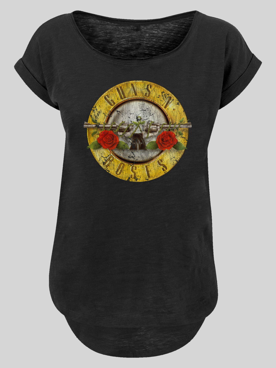 Guns 'n' Roses T-Shirt | Vintage Classic Logo | Premium Long Damen T Shirt