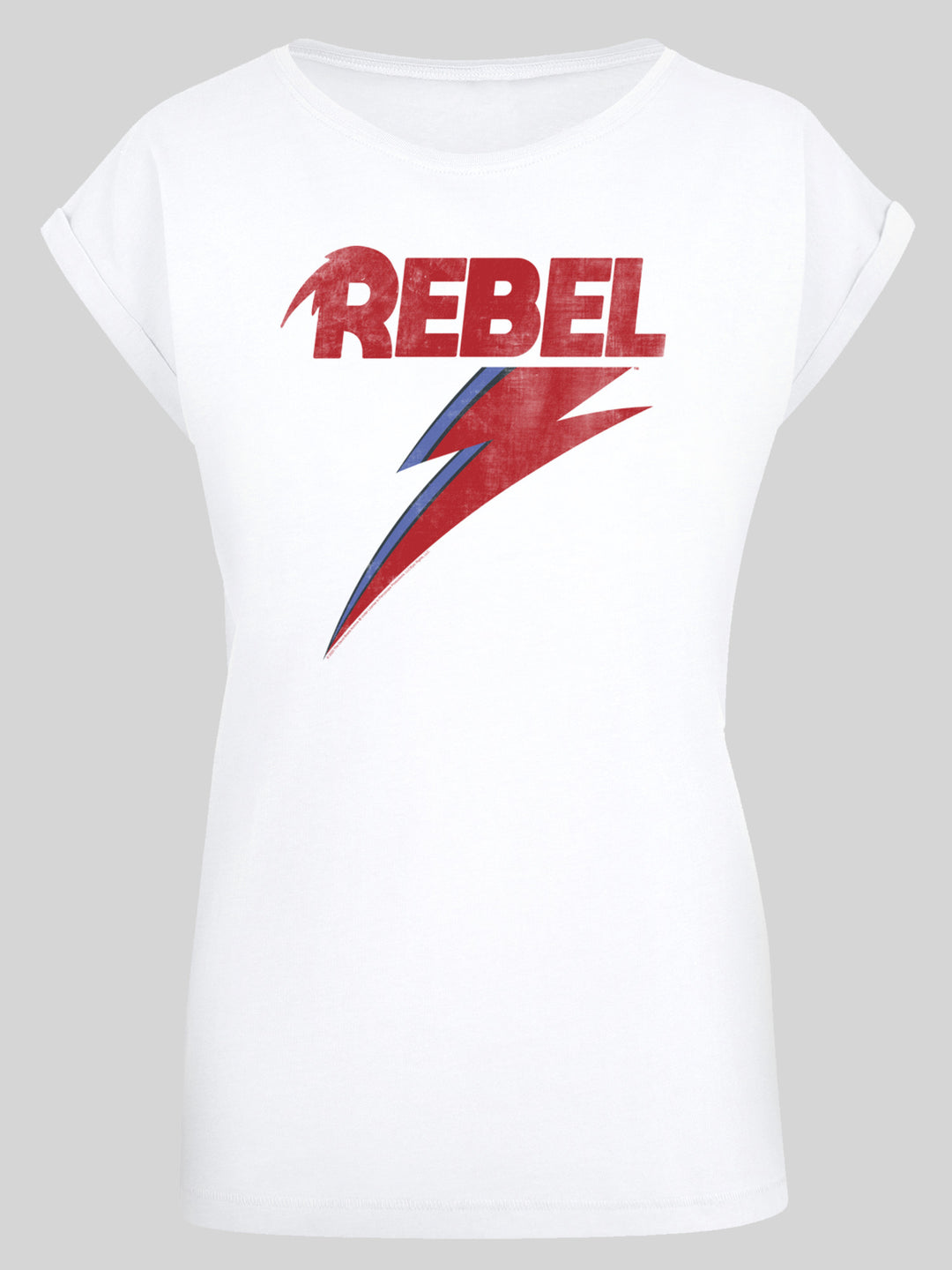 David Bowie T-Shirt | Distressed Rebel | Premium Short Sleeve Ladies Tee