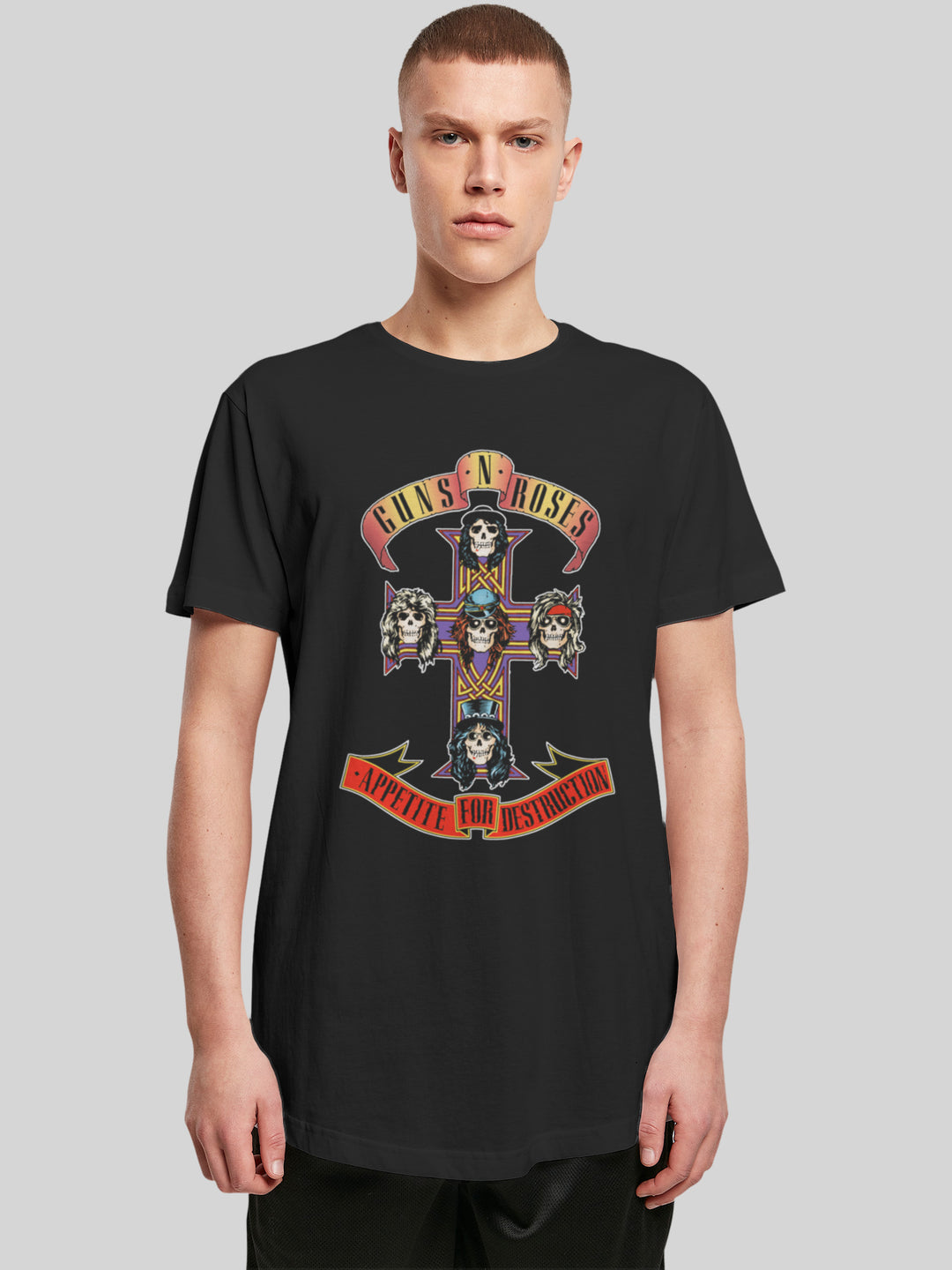 Guns 'n' Roses T-Shirt | Appetite For Destruction | Extra Long Herren T Shirt