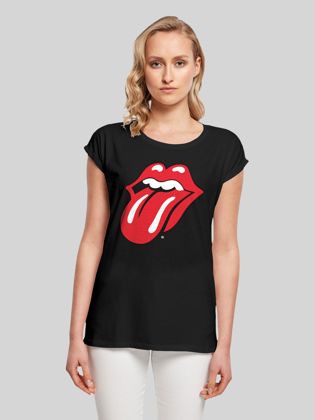 F4NT4STIC Classic Rolling | Sleeve Tongue Premium The | T-Shirt Stones Short Lad –