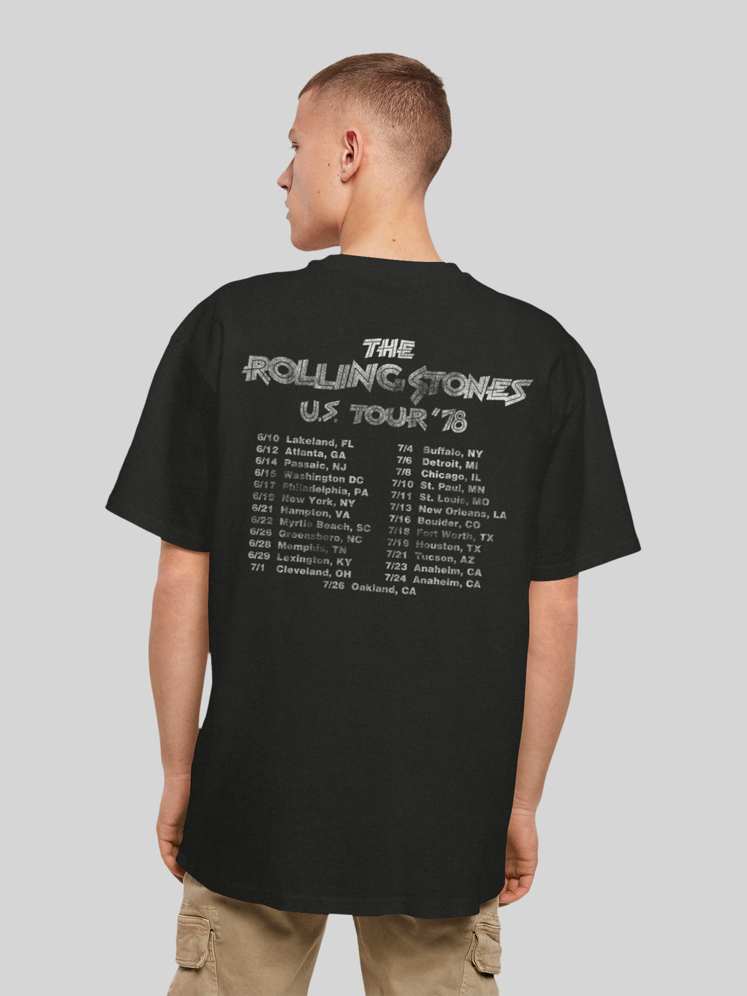 The Rolling Stones T-Shirt | US Tour '78 | Oversize Heavy Men T Shirt