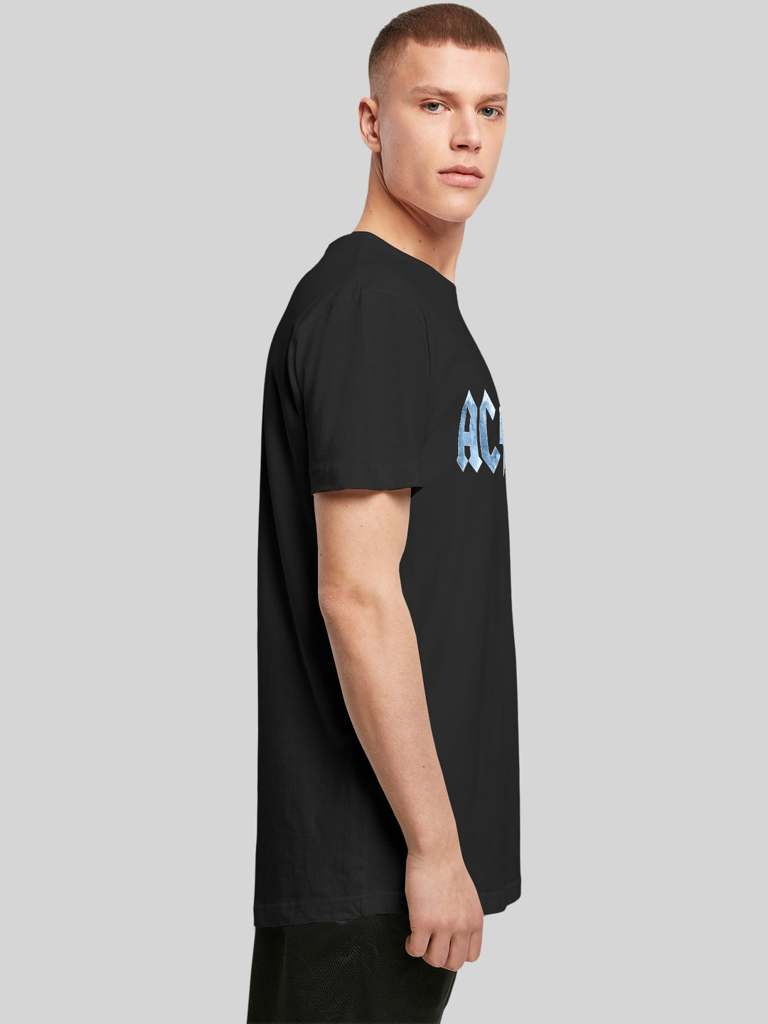ACDC T-Shirt | Blue Ice Logo | Extra Long Herren T Shirt