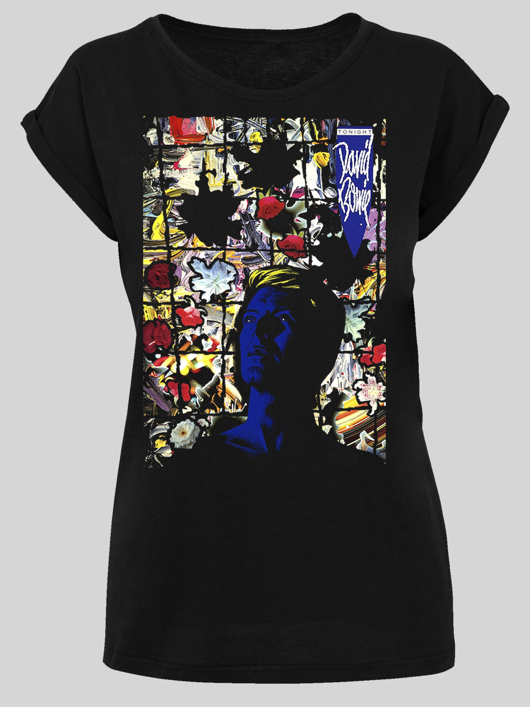 David Bowie T-Shirt | Tonight Album Cover | Premium Kurzarm Damen T Shirt
