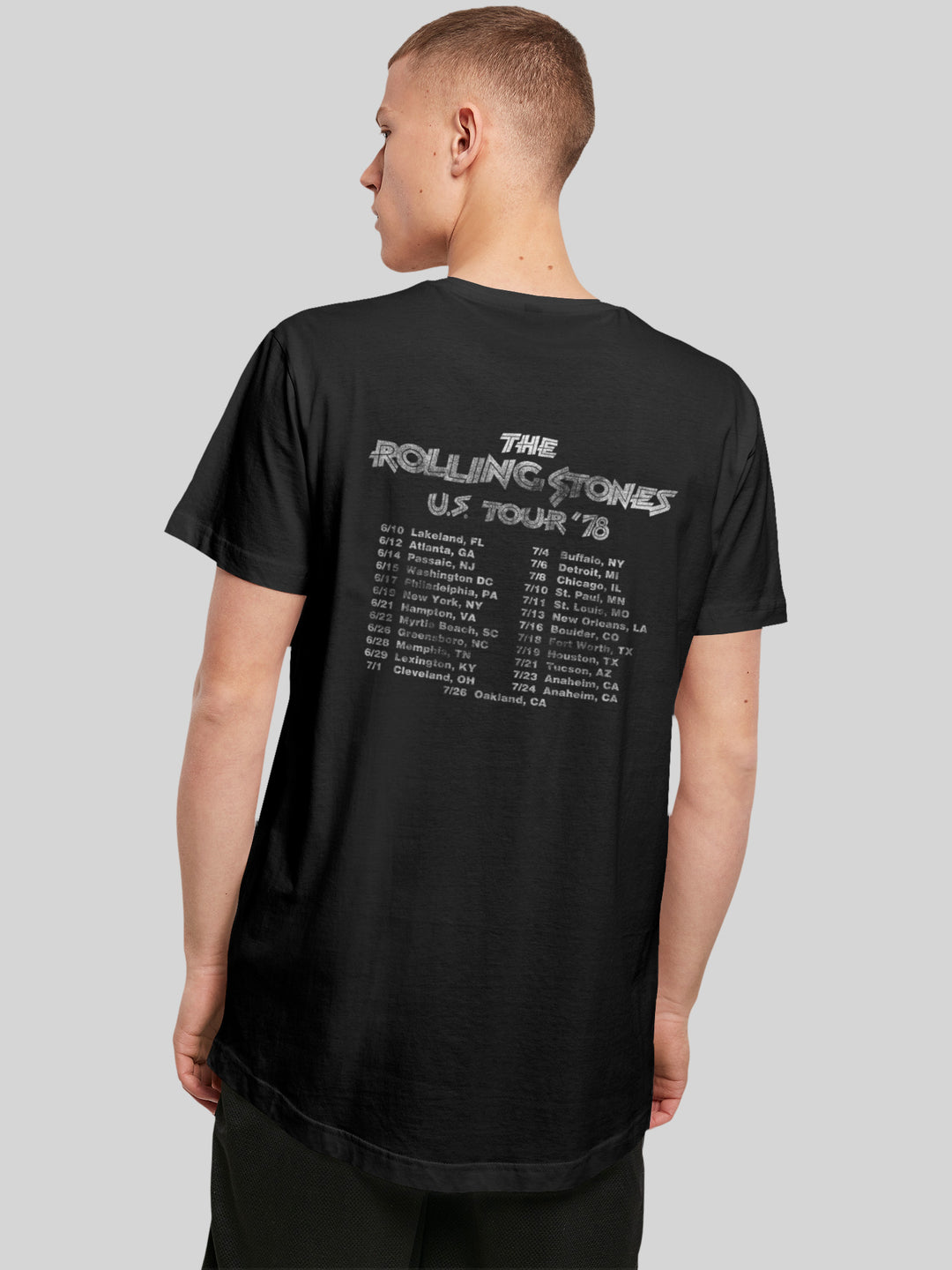 The Rolling Stones T-Shirt | US Tour '78 | Extra Long Men T Shirt