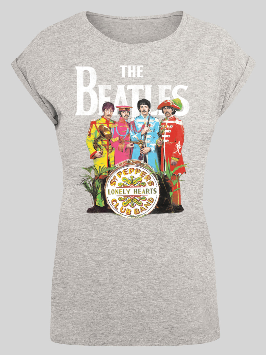The Beatles T-Shirt | Premium Short Pepper | F4NT4STIC – Ladies Sgt Sleeve Tee