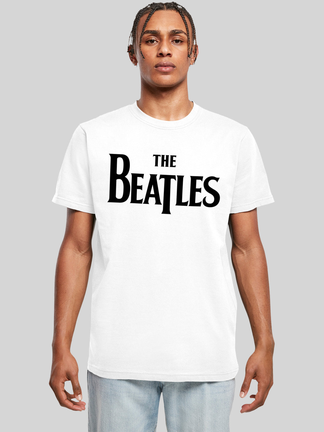 Men Drop Logo Shirt Beatles The Premium – F4NT4STIC T-Shirt | Black | T T