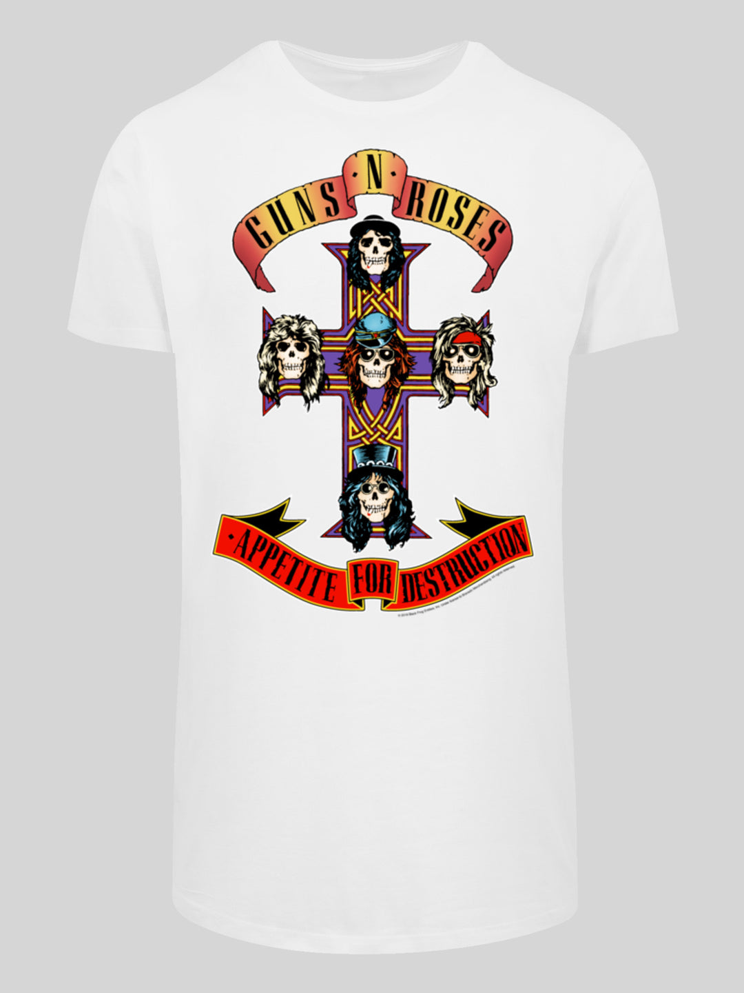 Guns 'n' Roses T-Shirt | Appetite For Destruction | Extra Long Herren T Shirt
