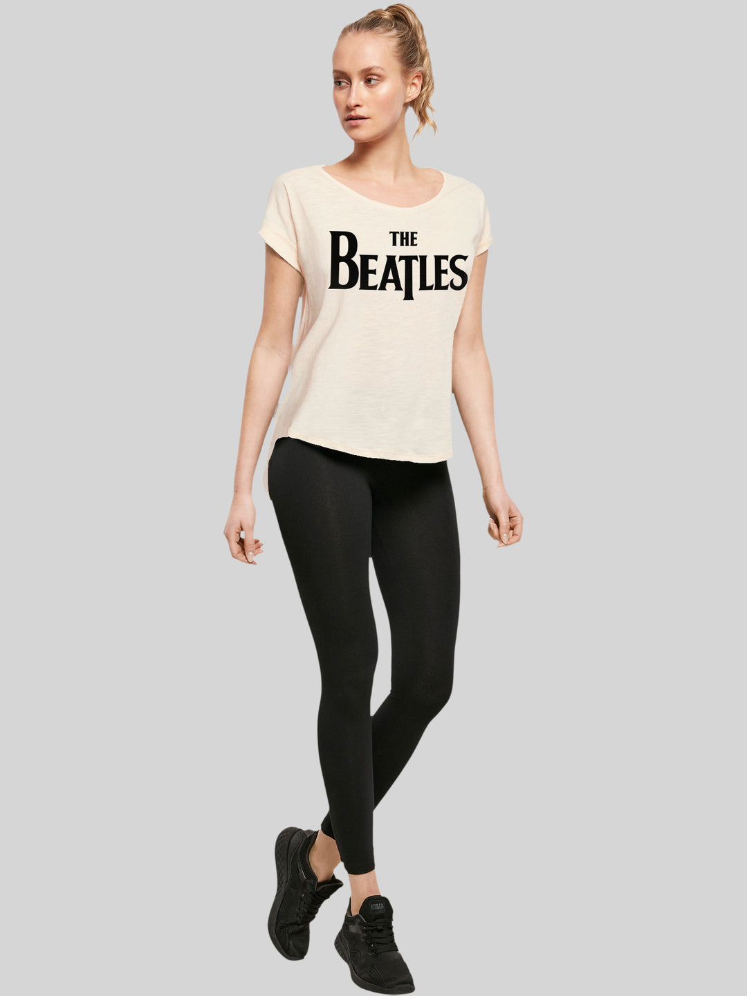 – T Tee Drop Beatles F4NT4STIC T-Shirt | | Premium Logo Long Ladies The