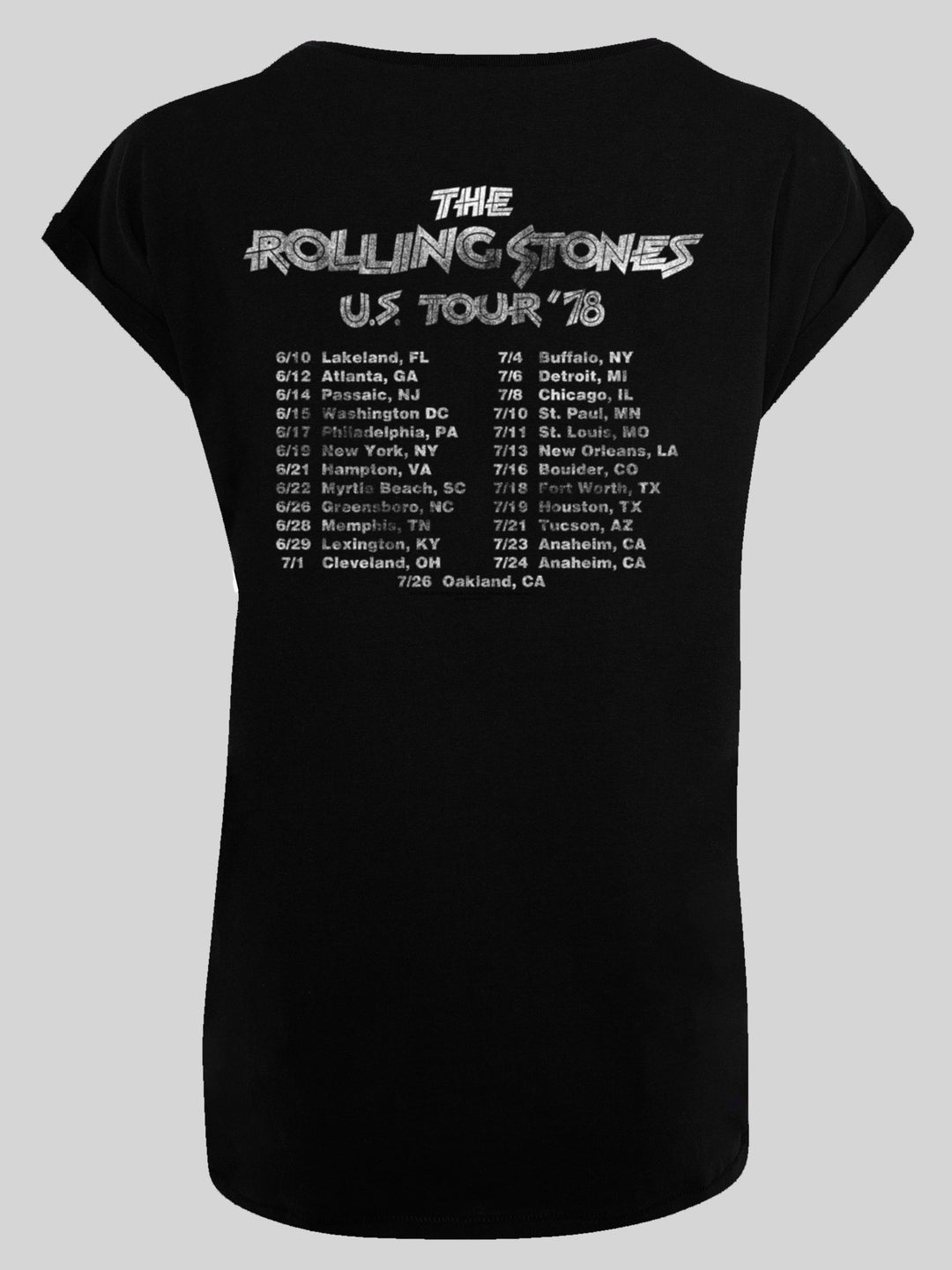 The Rolling Stones T-Shirt | US Tour '78 | Premium Short Sleeve Ladies Tee