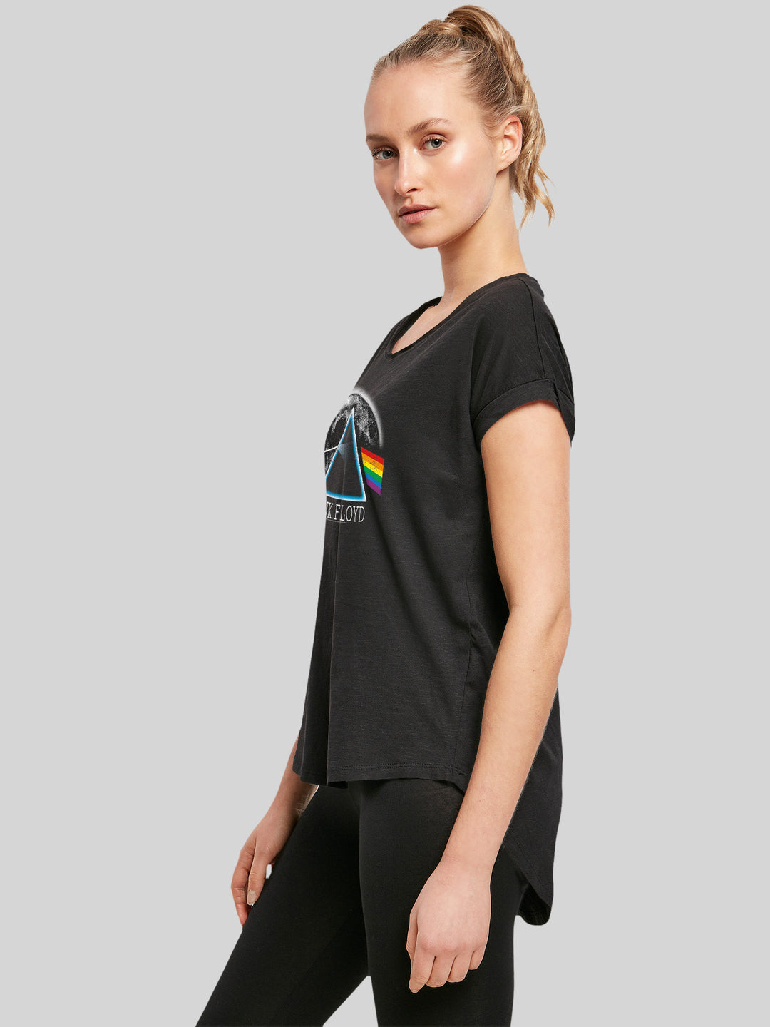 Pink Floyd T-Shirt | Dark Side of The Moon | Premium Long Damen T Shirt